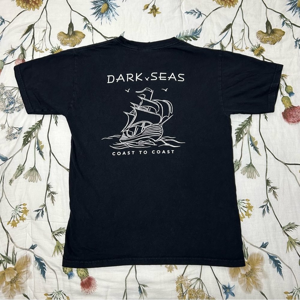 Dark Seas Black T Shirt Men’s Small